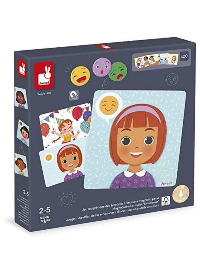 Janod Emotions Magnetic Game 48 Pieces Ages 2+ J08038 - Image 2