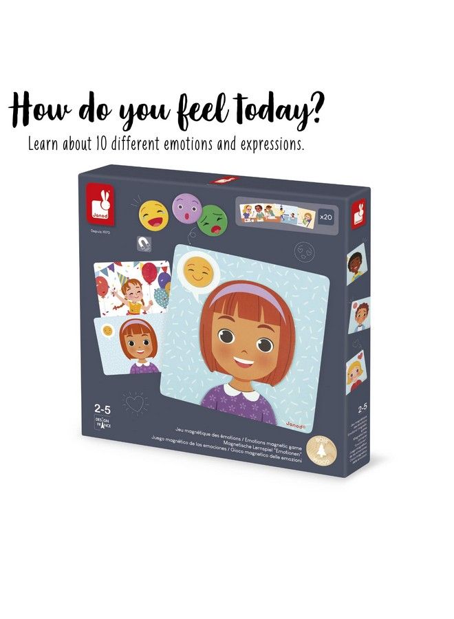 Janod Emotions Magnetic Game 48 Pieces Ages 2+ J08038 - Image 3
