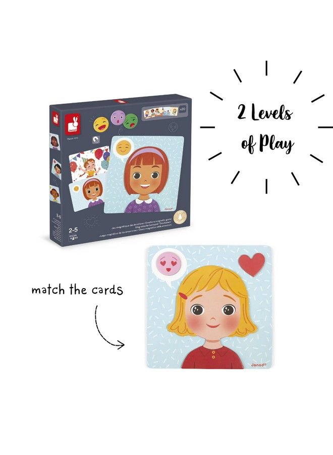 Janod Emotions Magnetic Game 48 Pieces Ages 2+ J08038 - Image 4