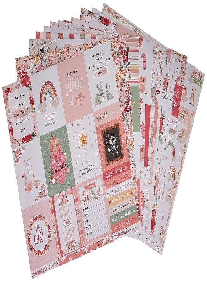 Echo Park Paper Company Welcome Baby Girl Collection Kit Paper, 12-x-12-Inch - Image 2