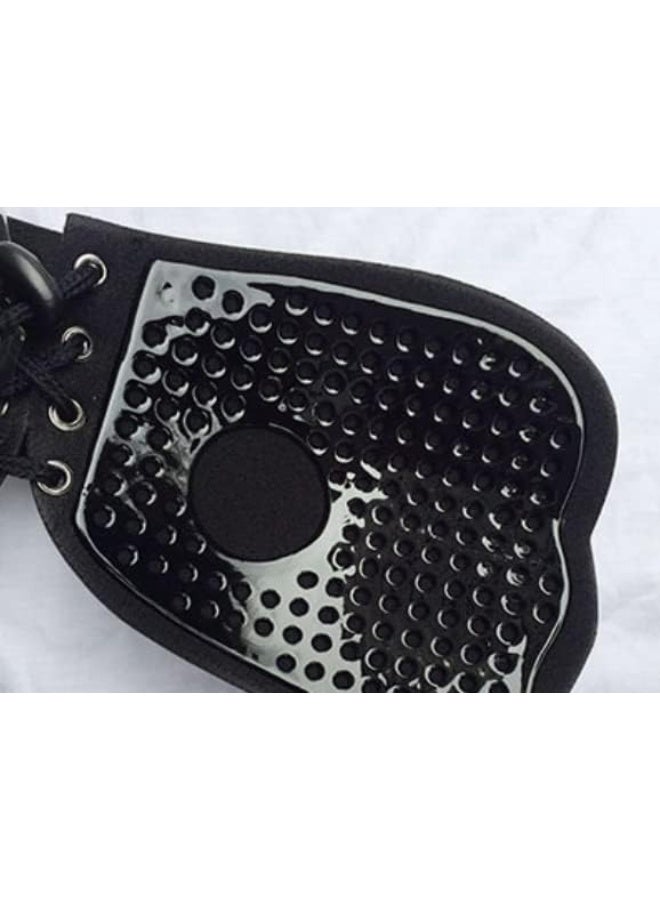 Silicone Adhesive Bra With Adjustable Drawstring For Women And Girls - Push up Strapless Backless Silicone/Fabric Invisible Bra for Women Reusable (Size: C) (Black) - Image 2