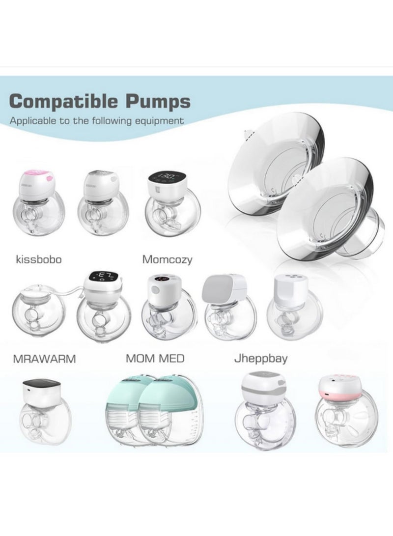 2pcs Flange Inserts 21mm Compatible with Momcozy S12/S12 Pro/S9/S9 Pro TSRETE/Spectra/Medela 24mm Breast Shields & Flanges Breast Pump Adapter for 24mm to 21mm Conversion - Image 4