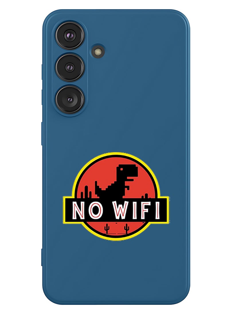 Theodor Protective Slim Fit Case Liquid Silicone Cover with Full Body Protection Anti-Scratch Shockproof Case For Samsung Galaxy S25 (Blue) - No wifi - Image 1