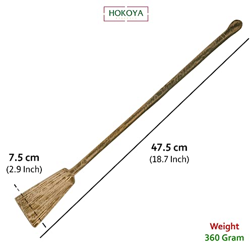 HOKOYA® Handmade Traditional Brass Spatula | Handmade Brass Cooking Set for Kitchen (Spatula) - Image 2