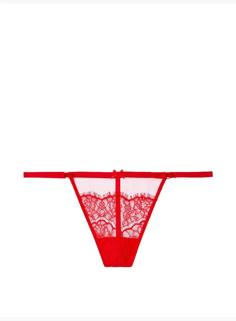 Victoria's Secret Mesh and Lace V-String Panty