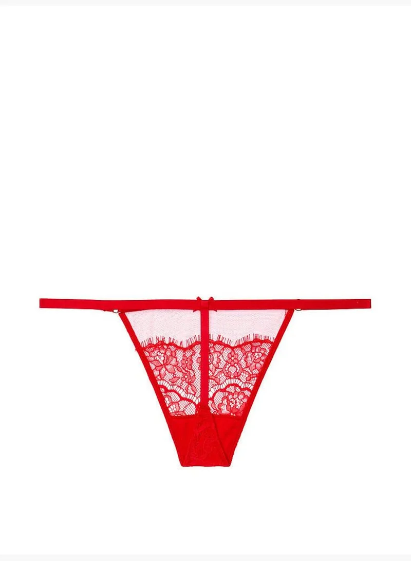 Victoria's Secret Mesh and Lace V-String Panty