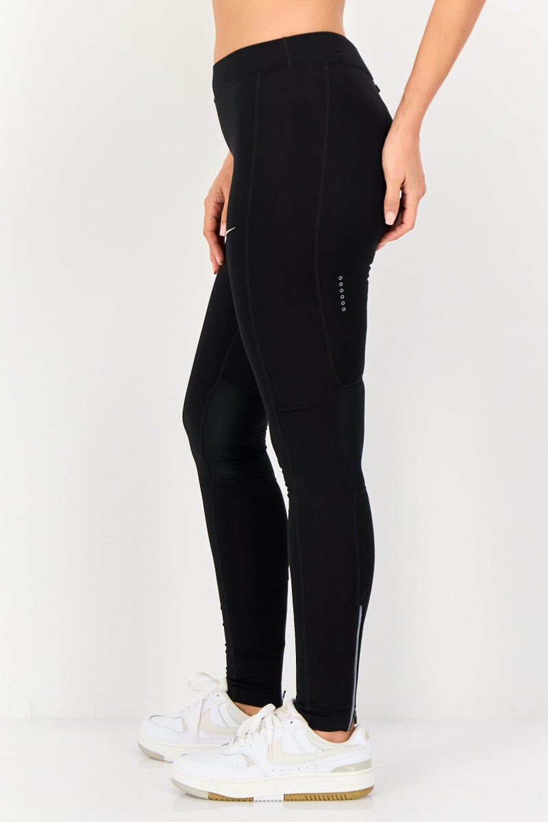 Nike Women Sportswear Fit Brand Logo Training Tights, Black - Image 4
