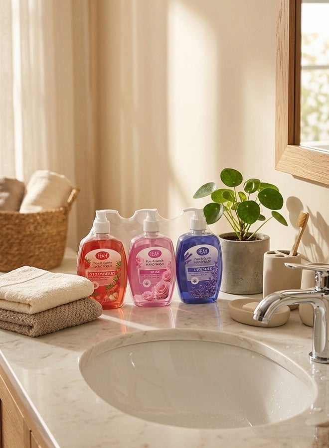 FEAH Liquid Hand Wash 500ML x3 Pack | Gentle Cleansing Hand Soap | Fresh Protection & Long-Lasting Fragrance | Suitable for All Skin Types - Image 5