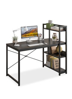 JANTENS 4-layer Bookshelf Storage Study Desk Reversible Storage Layer  Office Table for home office, Computer desk for workstation  - Image 1