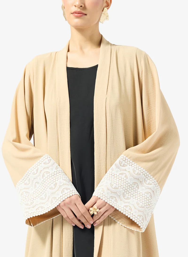 Golden Apple  Abaya With Lace for Women | Best Price UAE