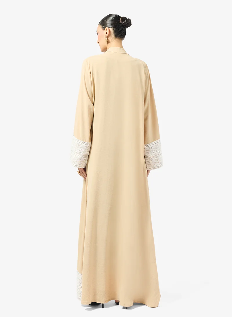 Golden Apple  Abaya With Lace for Women | Best Price UAE
