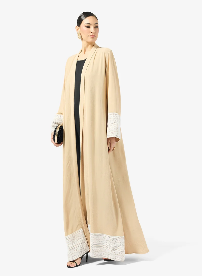 Golden Apple  Abaya With Lace for Women | Best Price UAE