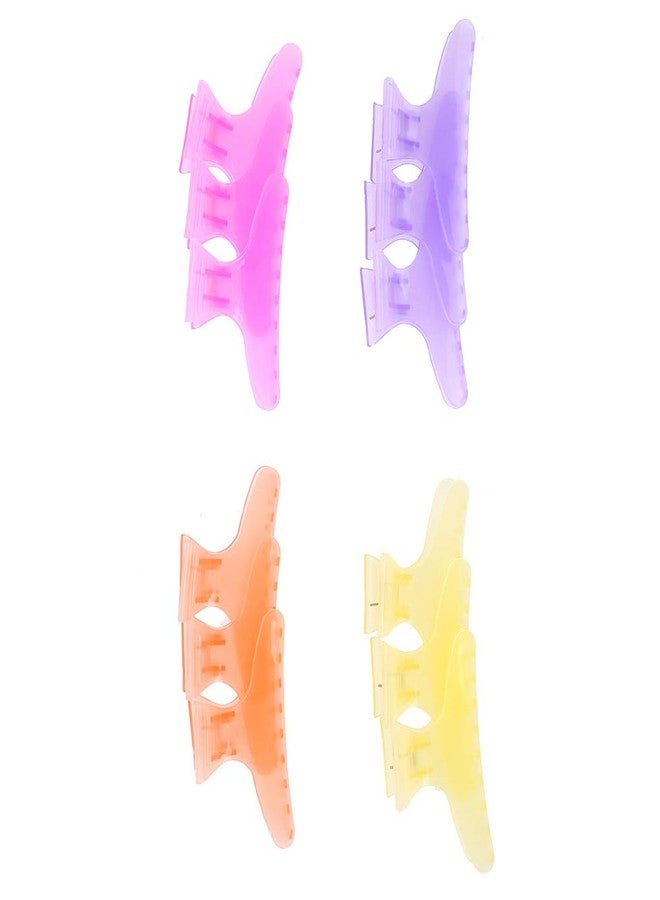 Brrnoo Butterfly Holding Hair Clip - 12Pcs Strong Hold Hair Claw Clamps for Thick Hair, Professional Salon and Home Use - Hairdressing Tool for Styling (02#) - Image 4
