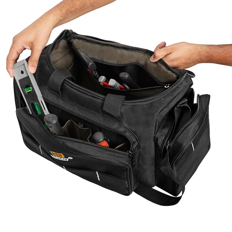 HENNY BAGS HENNY BAGS Tool Bag Premium Heavy Duty Urban CORD Professional Electrician Technician Industrial Multipurpose Storage Tool Bag 18 inch with Adjustable Strap750 days warranty  - Image 2
