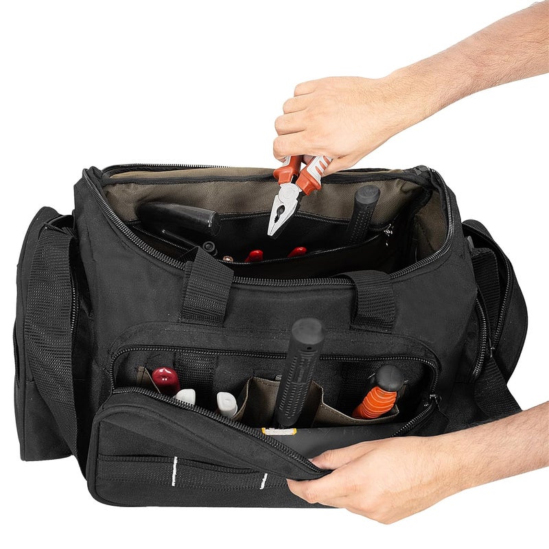 HENNY BAGS HENNY BAGS Tool Bag Premium Heavy Duty Urban CORD Professional Electrician Technician Industrial Multipurpose Storage Tool Bag 18 inch with Adjustable Strap750 days warranty  - Image 5