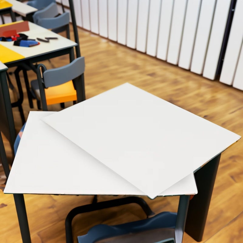 School Smart ورق ملصقات ذكي للمدرسة، أبيض، سمك 12 نقطة، للملصقات، اللافتات، الحرف، العروض، مشاريع الفصول الدراسية، 11 × 14 بوصة، 25 عبوة - Image 5