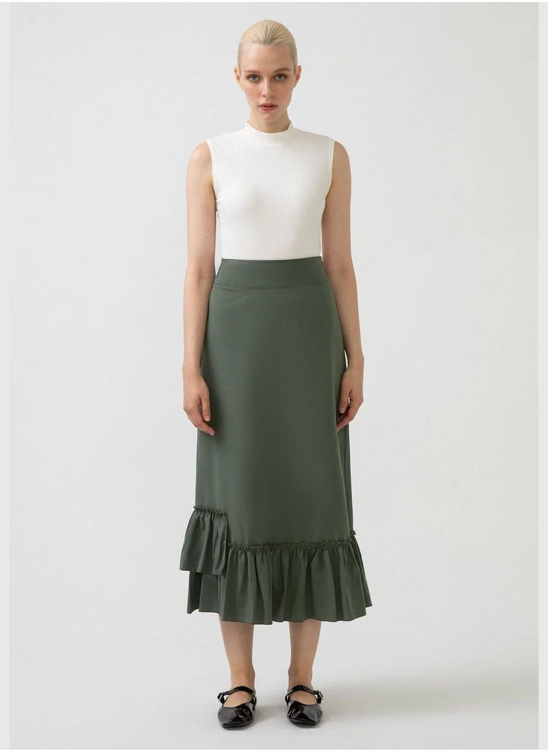 Touche FRILLED POPLIN SKIRT