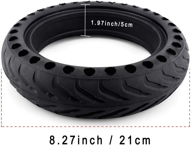 Z-FIRST Solid Tires 8.5 Inches Electric Scooter Wheels Replacement Tire 8-1/2'' Front or Rear Honeycomb Tires for Xiaomi Mijia M365, Gotrax GXL V2 and More (1) - Image 2