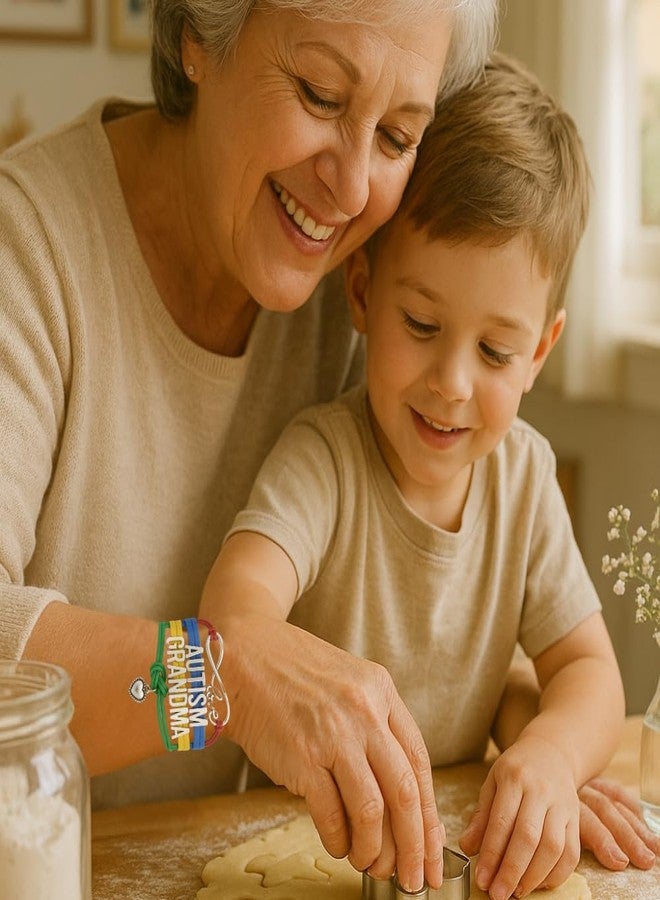 Infinity Collection Autism Puzzle Piece Bracelet - Grandma Jewelry Gift, Awareness Bracelet - Image 3