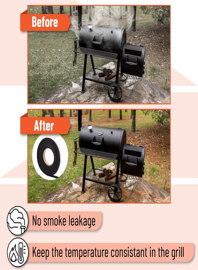 UNCO- Smoker Gasket,Smoker Gasket Sealer High Temp, 0.6’’ Wide 0.2’’ Thick 17 FT Long - Image 5