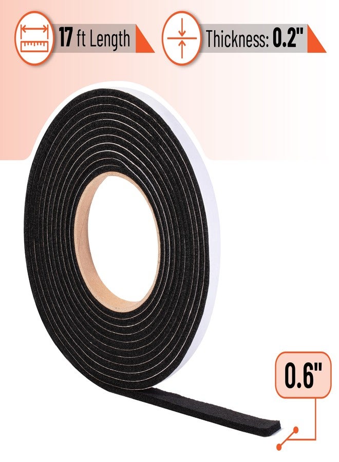 UNCO- Smoker Gasket,Smoker Gasket Sealer High Temp, 0.6’’ Wide 0.2’’ Thick 17 FT Long - Image 2