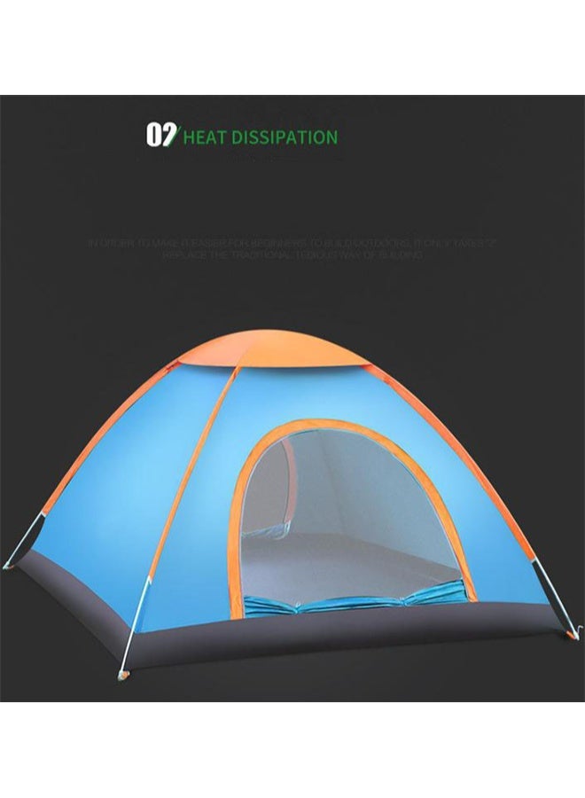 هومستر اثنين من أبواب التخييم خيمة 3-4 شخص، العائلة منبثقة الخيام، قبة خيمة فورية، مقاومة للماء خيمة الكابينة المحمولة، للرياضة، السفر، نزهة - Image 3