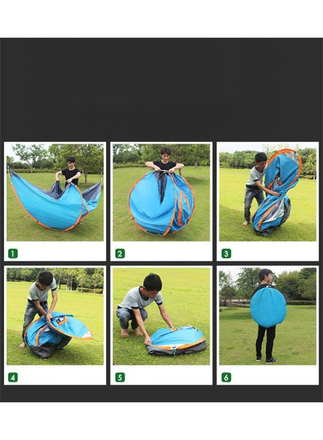 هومستر اثنين من أبواب التخييم خيمة 3-4 شخص، العائلة منبثقة الخيام، قبة خيمة فورية، مقاومة للماء خيمة الكابينة المحمولة، للرياضة، السفر، نزهة - Image 5