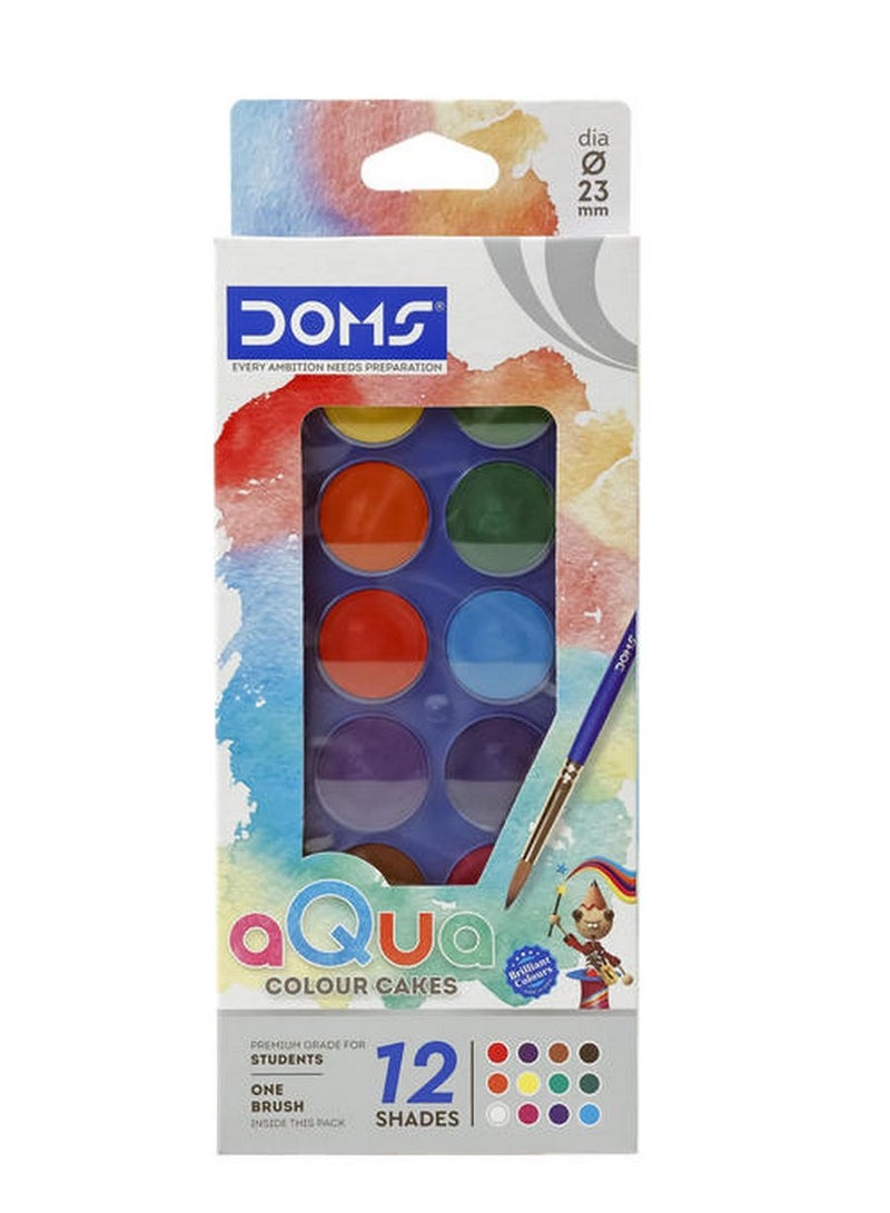 دومس كعك بألوان مائية 12 لونًا - Image 1