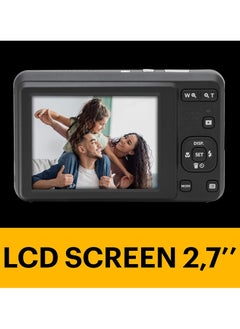 Kodak Co PIXPRO FZ55-BK 16MP Digital Camera 5X Optical Zoom 28mm Wide Angle 1080P Full HD Video 2.7" LCD Vlogging Camera (Black)  - Image 5