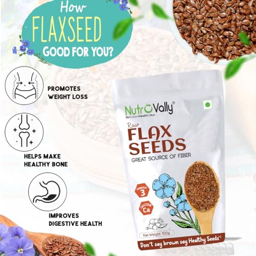 NutroVally Seeds Combo Pack | Chia Seeds, Flax Seeds, Pumpkin Seeds & Sunflower Seeds | High in Fiber, Protein, Omega-3 & Antioxidants| 100g Each (Pack of 4 – Total 400g) | Natural & Healthy Superfood - Image 4