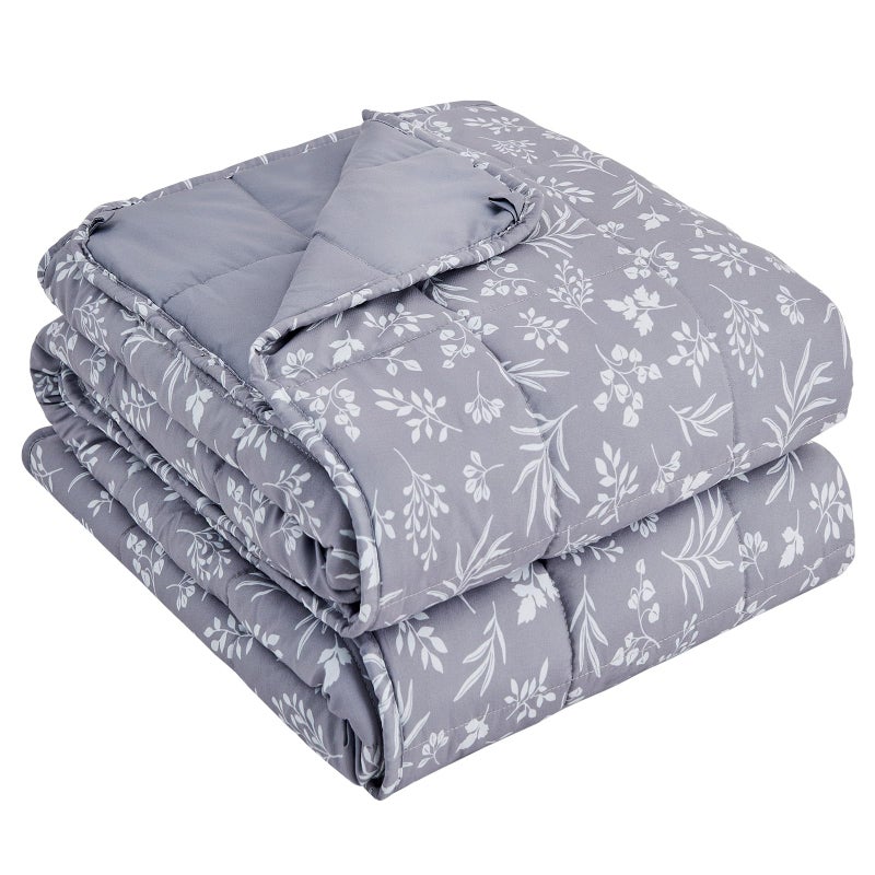 yescool 25 lbs Weighted Blanket Queen Size for Adults (60â€x 80â€, Dove Grey) Cooling Heavy Blanket for Sleeping Perfect for 240-260 lbs, Winter Thick Breathable Blanket with Premium Glass Bead - Image 1