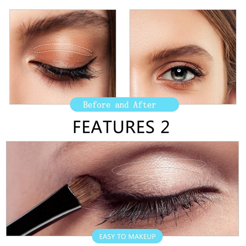 Cayanmydery 336 PCS Invisible Eyelid Tapes Stickers, Single Side Sticky, Eyelid Strips for Droopy Hooded Eyes, Eyes Makeup, Uneven Mono-eyelids - Image 3