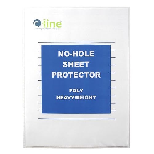 C-Line Top Loading Heavyweight Poly No-Hole Sheet Protectors, 8.5 x 11 Inches, 25 per Box (62907) - Image 3