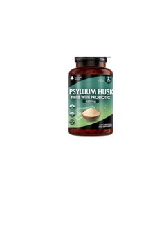 New Leaf Products Psyllium Husk Capsules Enriched With Probiotics Fibre Supplement 4000mg 120 capsules 