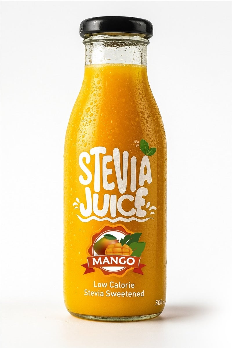 Stevia Juice Stevia Juice Natural Mango Juice - Natural and refreshing juice without sugar sweetened with natural stevia 300 ml - Image 1