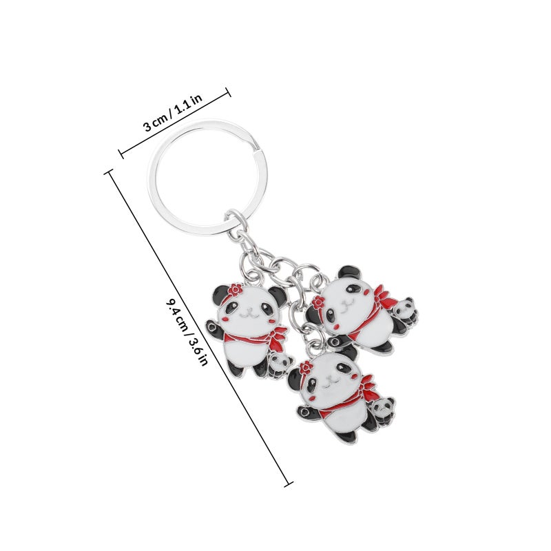 Women Keychain Alloy Panda Keychain Cute Key Chain Charm Keychain Key Chain Women Cute Keychain Accessory Cute Key Chain Cute Keychain - Image 2