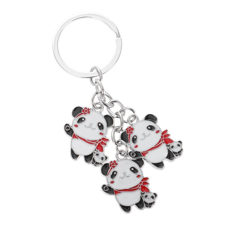Women Keychain Alloy Panda Keychain Cute Key Chain Charm Keychain Key Chain Women Cute Keychain Accessory Cute Key Chain Cute Keychain - Image 1