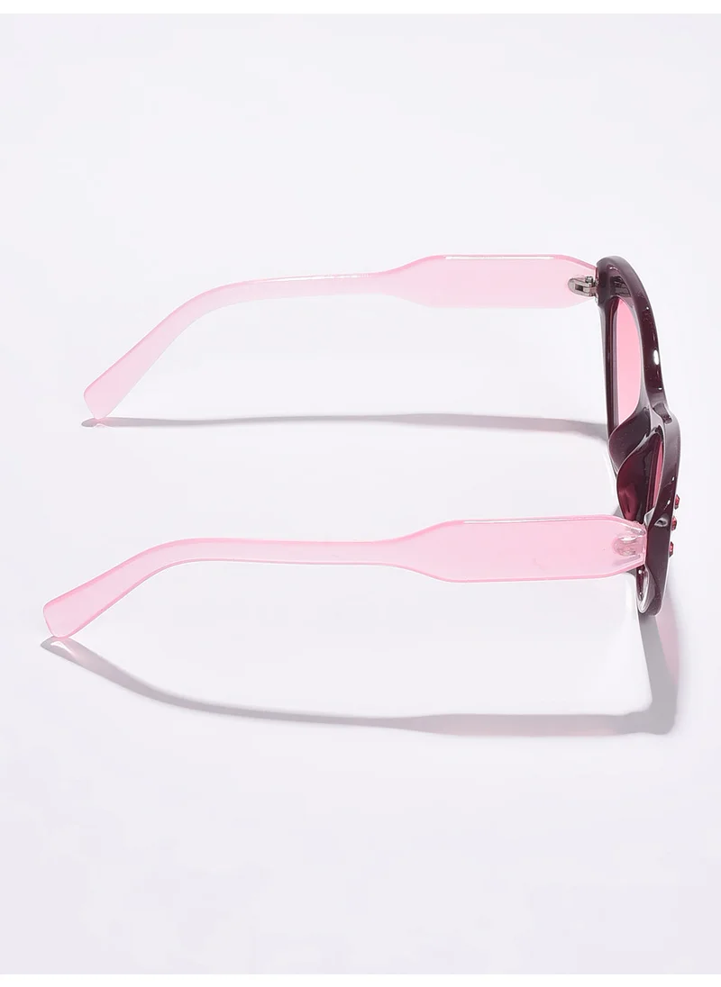 صوص هاوت Pink Lens Pink Cateye Sunglasses
