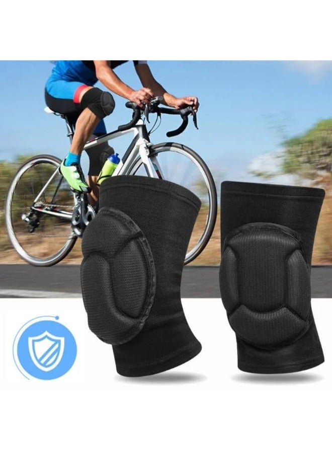 Generic Non-Slip Knee Brace Soft Knee Pads Breathable Knee Compression Sleeve Support for Dance Wrestling Volleyball Basketball Running Football Jogging Cycling  - Image 1