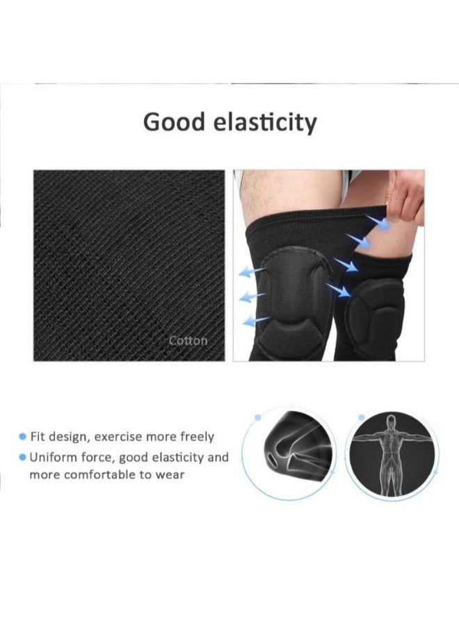 Generic Non-Slip Knee Brace Soft Knee Pads Breathable Knee Compression Sleeve Support for Dance Wrestling Volleyball Basketball Running Football Jogging Cycling  - Image 2