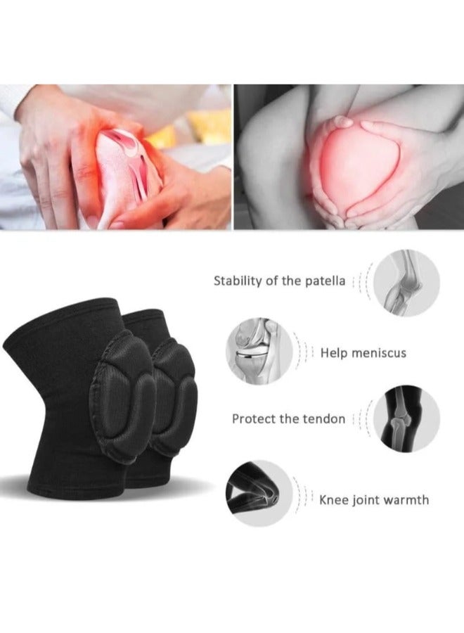 Generic Non-Slip Knee Brace Soft Knee Pads Breathable Knee Compression Sleeve Support for Dance Wrestling Volleyball Basketball Running Football Jogging Cycling  - Image 3
