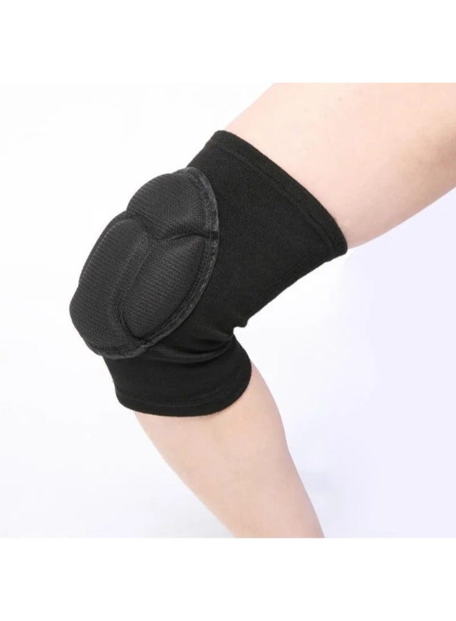 Generic Non-Slip Knee Brace Soft Knee Pads Breathable Knee Compression Sleeve Support for Dance Wrestling Volleyball Basketball Running Football Jogging Cycling  - Image 4