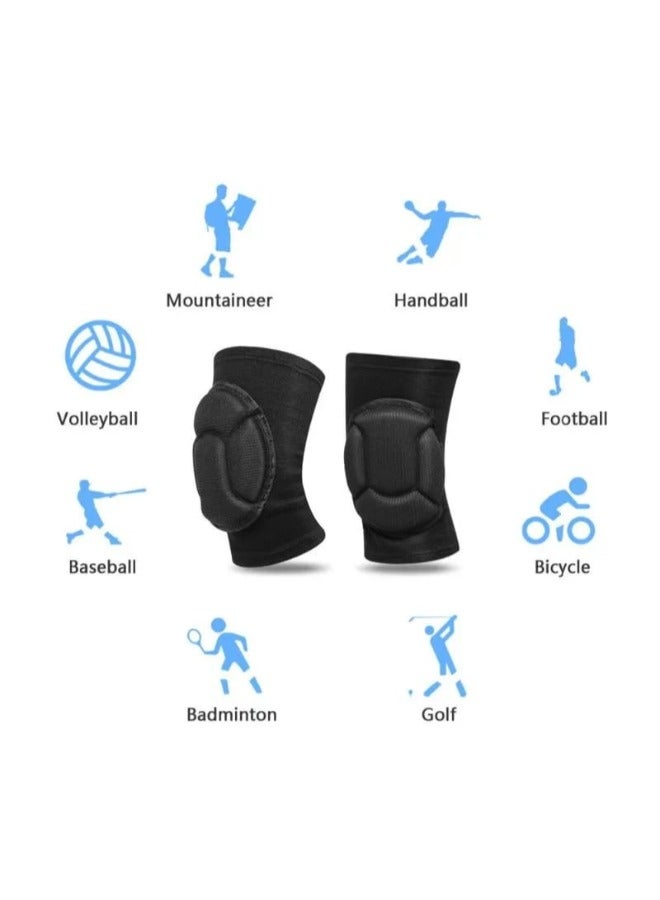 Generic Non-Slip Knee Brace Soft Knee Pads Breathable Knee Compression Sleeve Support for Dance Wrestling Volleyball Basketball Running Football Jogging Cycling  - Image 5