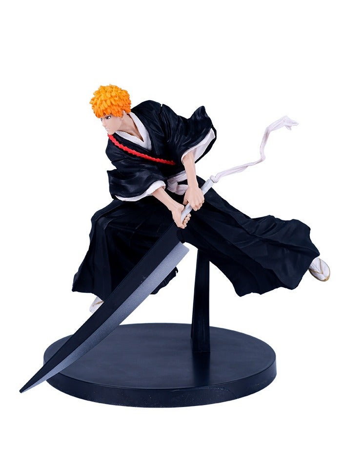 عام شخصية مقنعة لملك الموت إيتشيغو كوروساكي من سلسلة الأنمي بليتش، لعب وهدايا للمعجبين، تصلح لتزيين المنزل أو المكتب. - Image 1