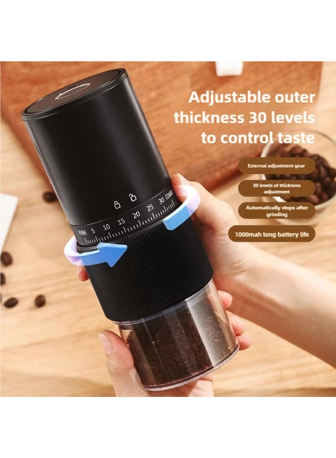 Tradeo Electric Coffee Grinder – 13W Power | Type-C Charging | 1000mAh Battery | Adjustable Grind Settings - Image 2