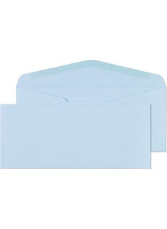 EnDoc 9 Colored Envelopes 80 Pack Dusty Blue Pastel Color 3 7/8 X 8 7/8 Envelope Letter Size For Home Offices Holiday Invoices And Mailings  - Image 1