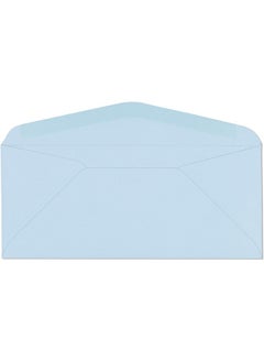 EnDoc 9 Colored Envelopes 80 Pack Dusty Blue Pastel Color 3 7/8 X 8 7/8 Envelope Letter Size For Home Offices Holiday Invoices And Mailings  - Image 2