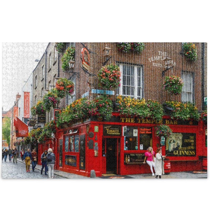 Oarencol Dublin Ireland Temple Bar Irish Capital Jigsaw Puzzle 1000 Pieces Puzzles for Adults DIY Gifts - Image 3