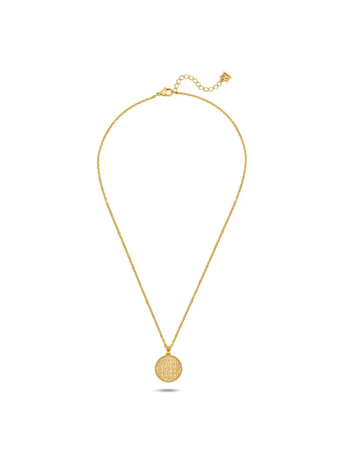 Escada Hind Gold Plated 316L Stainless Steel Pendant Necklace for Women
