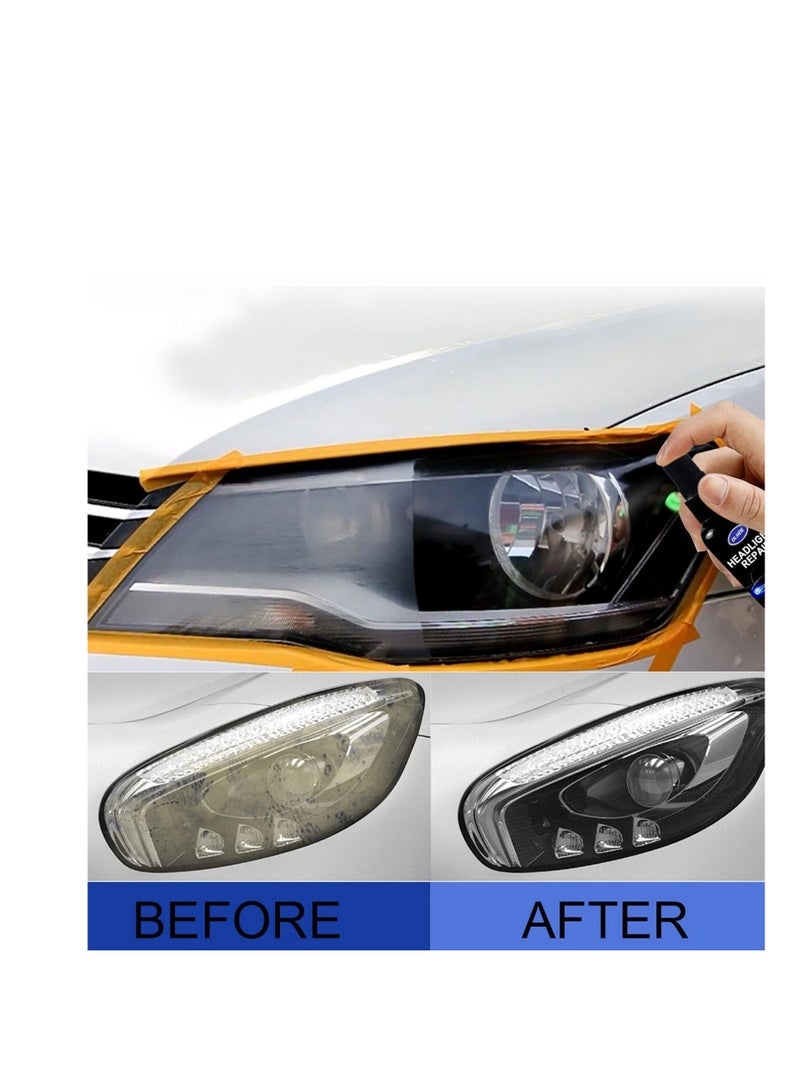 SYOSI Car Headlight Repair Fluid, Innovative Headlight Repair Polish, Headlight Cleaner and Restorer Kit, Headlight Restoration Fluid, Scratch Removal Spray for Head Light Lens (50ml, 2pcs) - Image 4